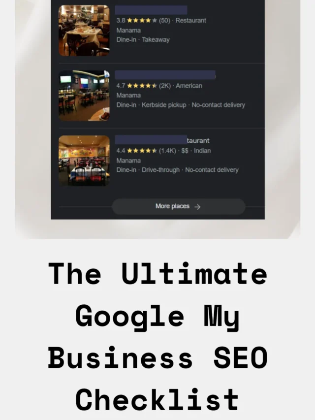 The Ultimate Google My Business SEO Checklist