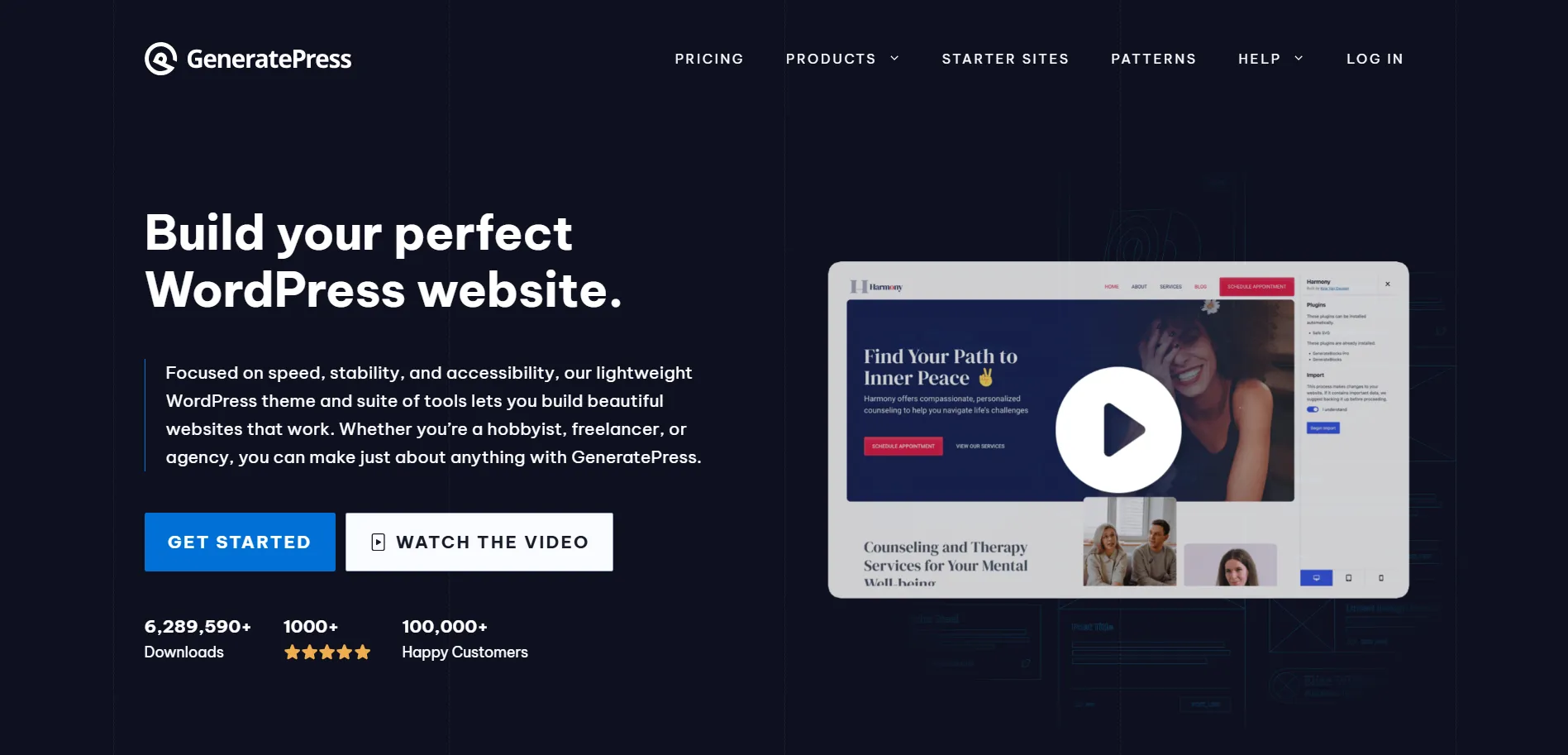 GeneratePress One-Page