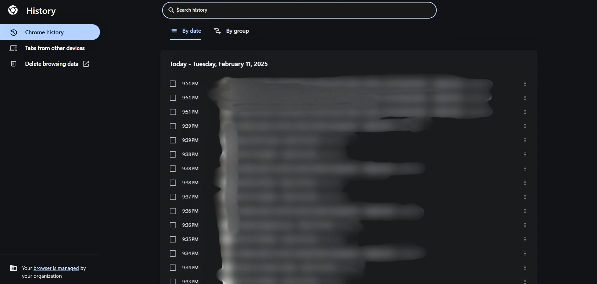 Search History